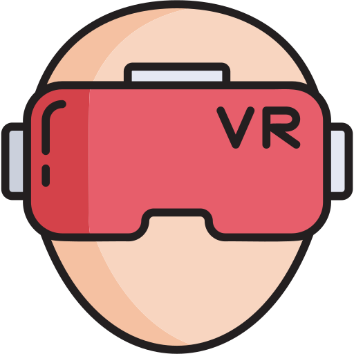 Virtual reality Generic color lineal-color icon