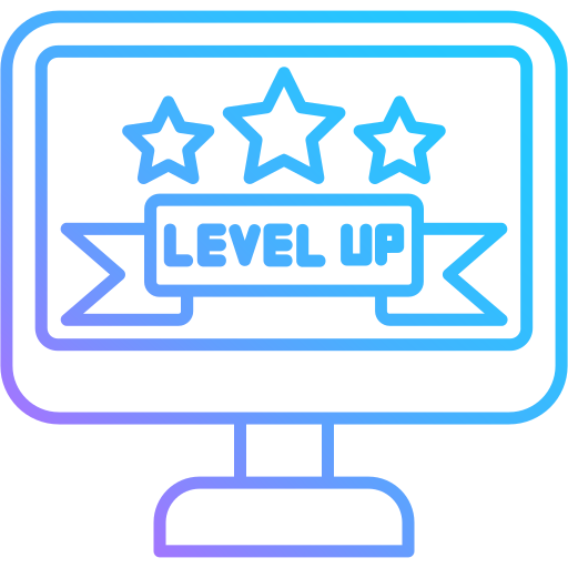 Level up Generic gradient outline icon