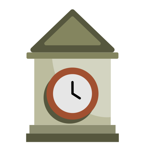 reloj Generic color fill icono