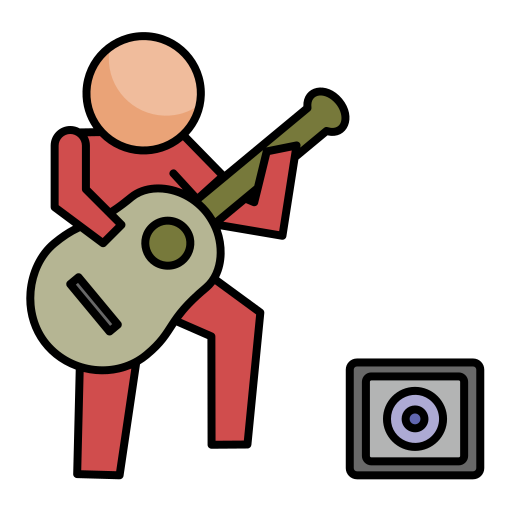 Street musician Generic color lineal-color icon