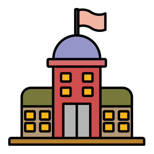 City hall Generic color lineal-color icon