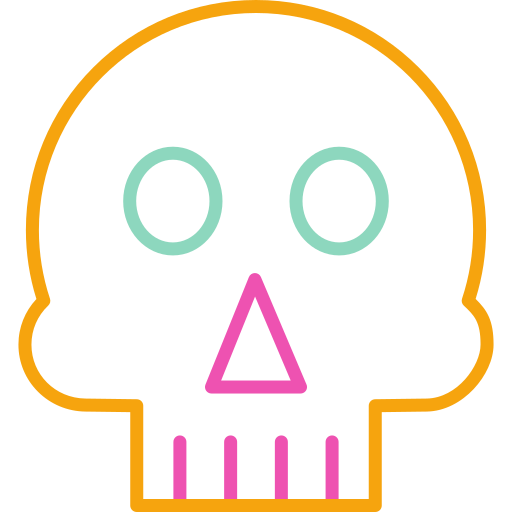 Skull Generic color outline icon