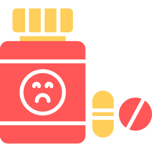lek przeciwdepresyjny Generic color fill ikona