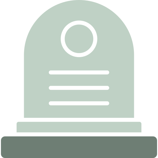 무덤 Generic color fill icon