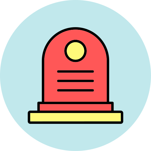 무덤 Generic color lineal-color icon