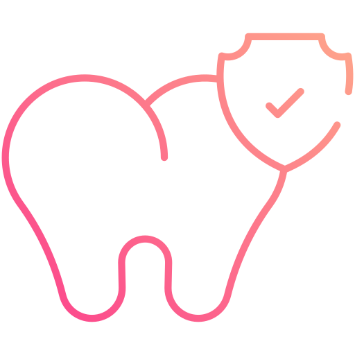 Healthy teeth Generic gradient outline icon