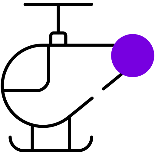 Śmigłowiec Generic color lineal-color ikona