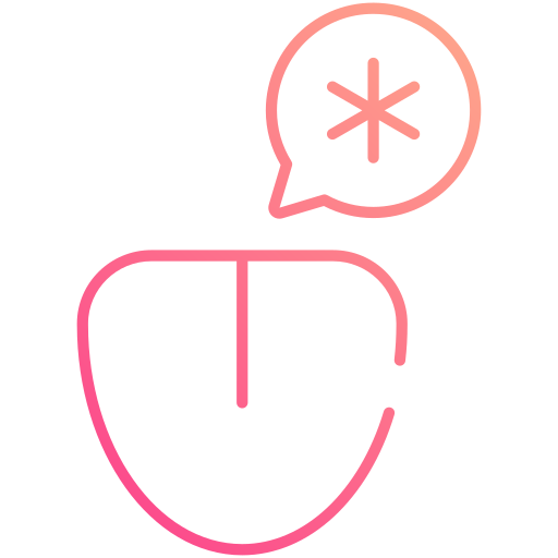 舌 Generic gradient outline icon