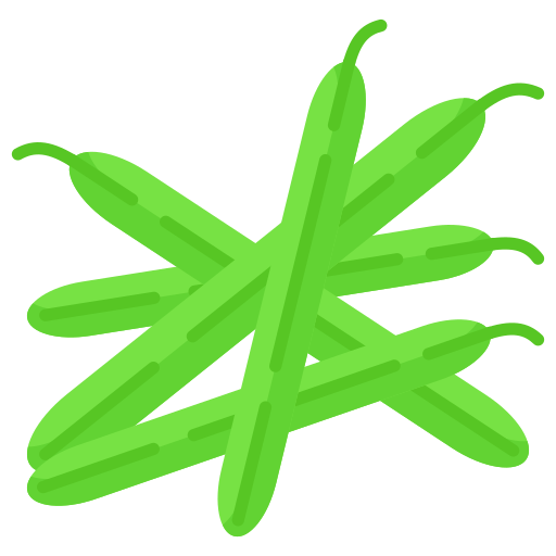 zielone fasolki Generic color fill ikona