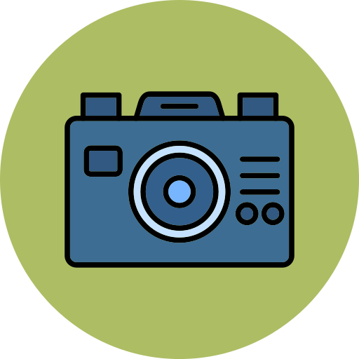 デジタル一眼レフカメラ Generic color lineal-color icon