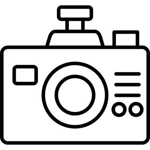 카메라 플래시 Generic black outline icon