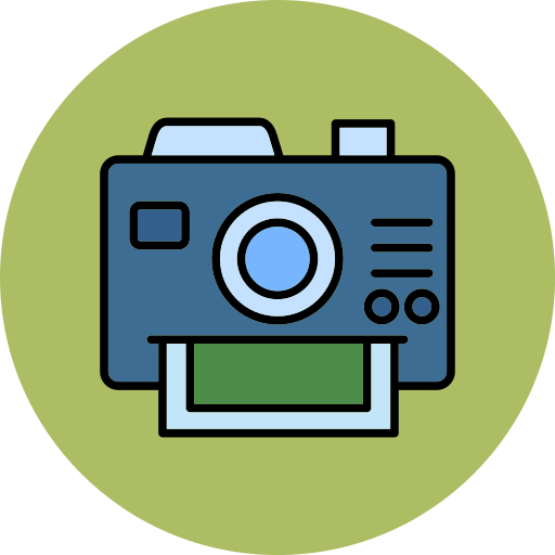 インスタントカメラ Generic color lineal-color icon