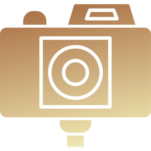 cámara fotográfica Generic gradient fill icono