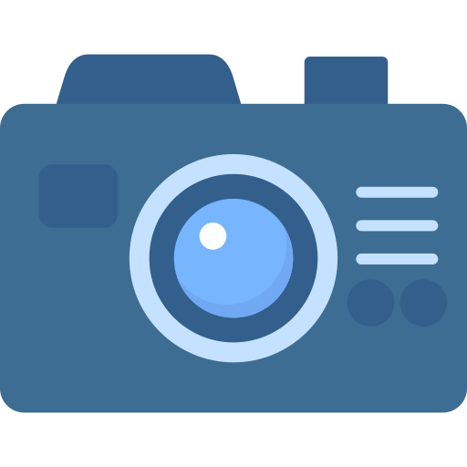 kompaktowy aparat Generic color fill ikona