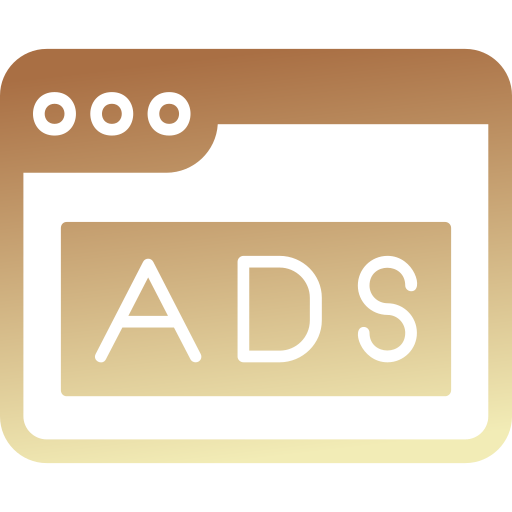 Advertising Generic gradient fill icon