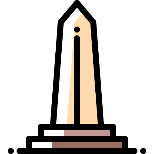obelisk Detailed Rounded Color Omission ikona
