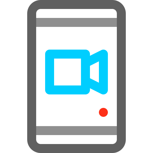 smartfon Basic Rounded Lineal Color ikona