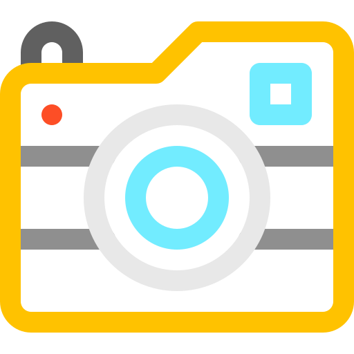 カメラ Basic Rounded Lineal Color icon