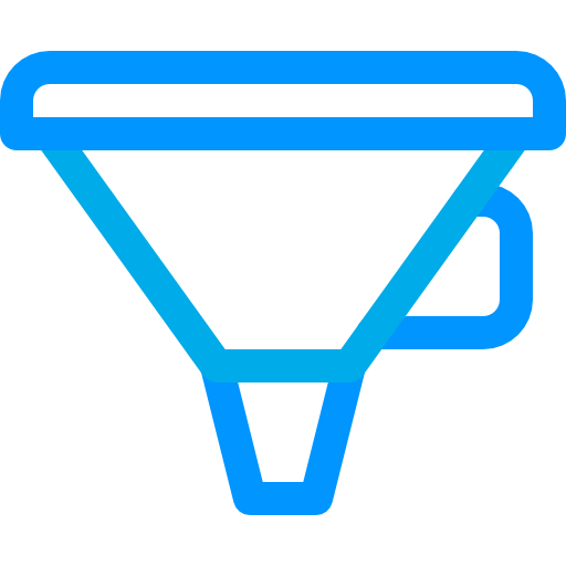 Funnel Basic Rounded Lineal Color icon