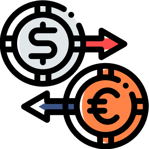 Exchange Detailed Rounded Color Omission icon