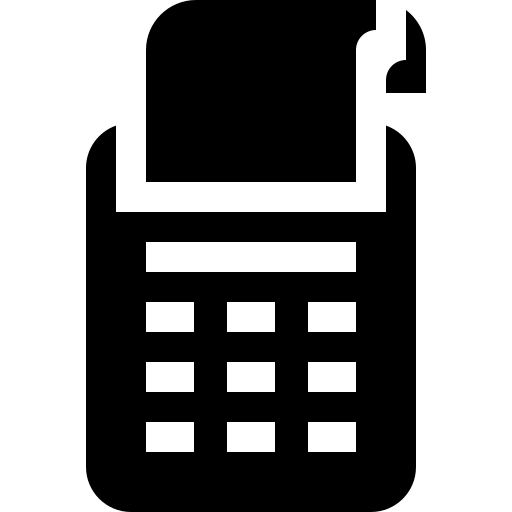 terminal de paiement Basic Straight Filled Icône