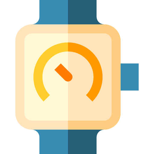 Wristwatch Basic Straight Flat icon