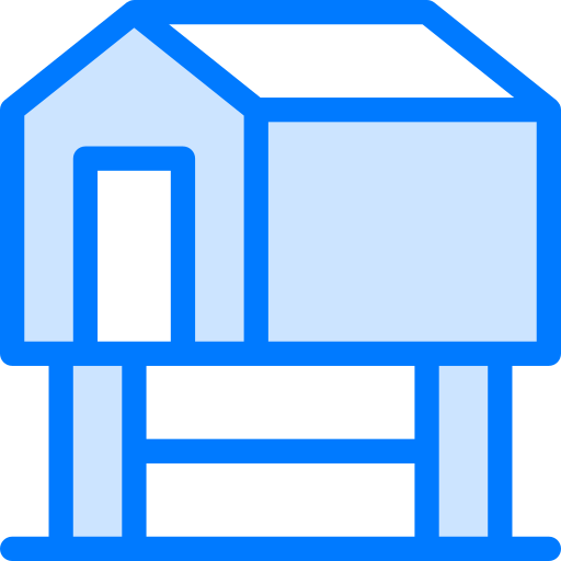 Stilt house Vitaliy Gorbachev Blue icon