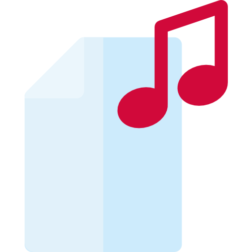 음악 파일 Basic Rounded Flat icon