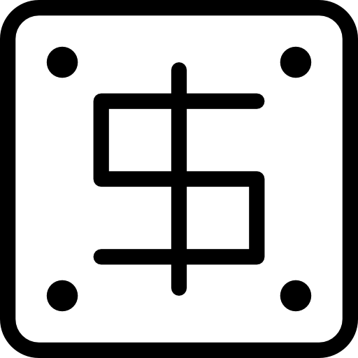 Символ доллара Vitaliy Gorbachev Lineal иконка