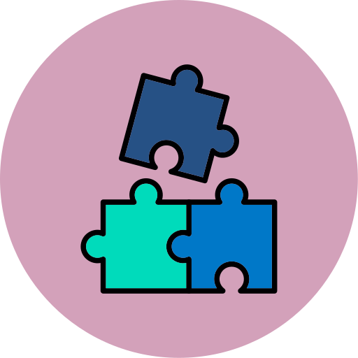 Puzzle pieces Generic color lineal-color icon
