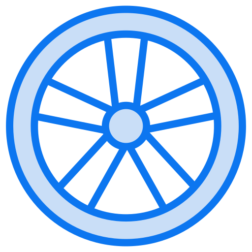 車の車輪 Generic color lineal-color icon
