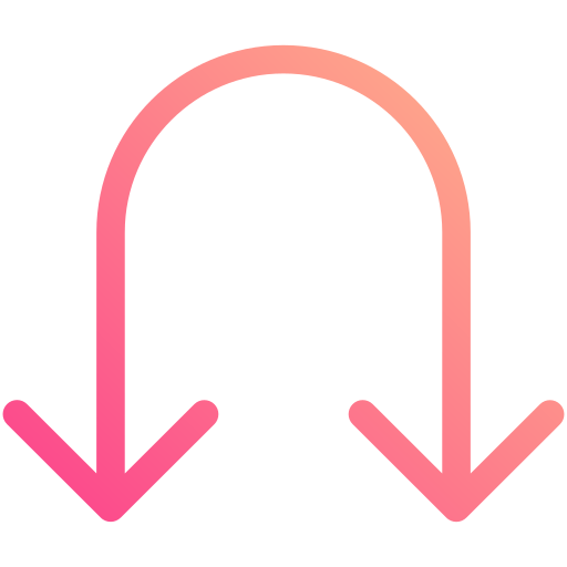 유턴 Generic gradient outline icon