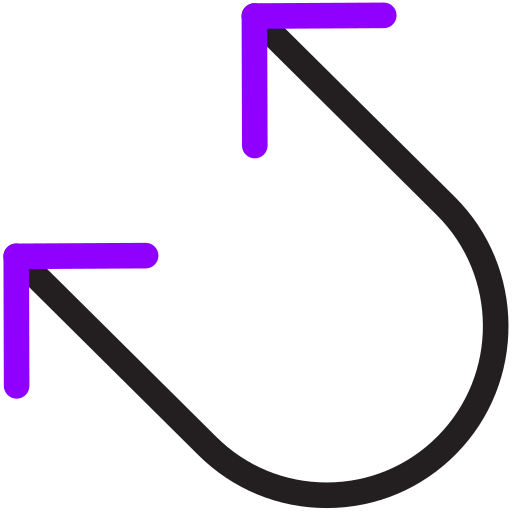 freccia di inversione a u Generic color outline icona