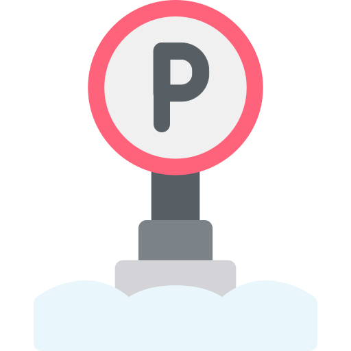 Parking sign Generic color fill icon
