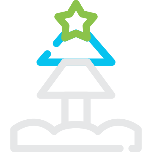 drzewko świąteczne Generic color outline ikona