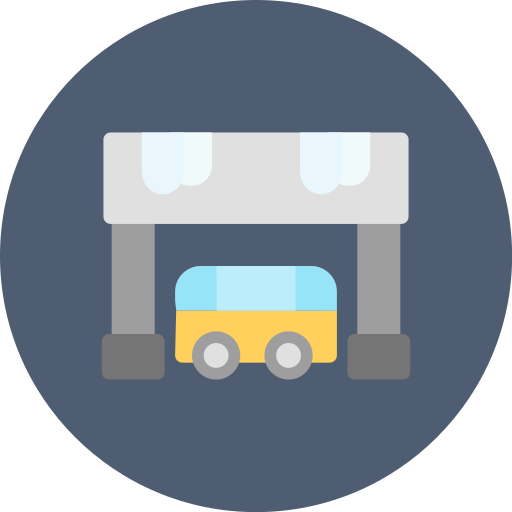 Bus stop Generic color fill icon