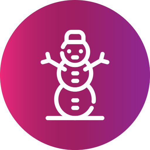 muñeco de nieve Generic gradient fill icono