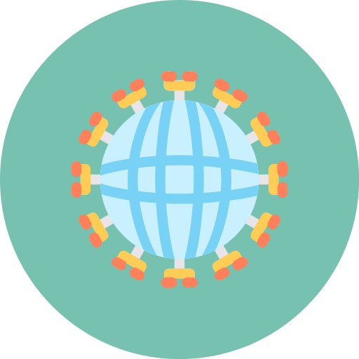 sieć globalna Generic color fill ikona