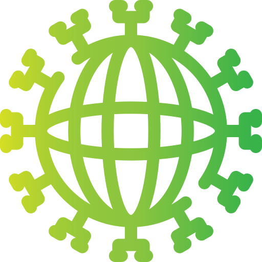 Глобальная сеть Generic gradient outline иконка