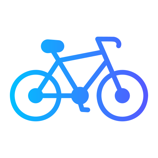 Езда на велосипеде Generic gradient fill иконка