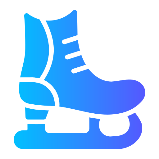 Ice skating Generic gradient fill icon