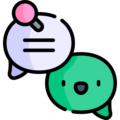 Chat Kawaii Lineal color icon