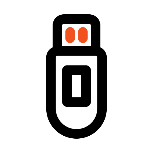 フラッシュディスク Generic color outline icon