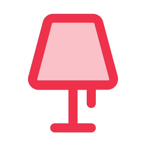 biurko z lampą Generic color lineal-color ikona