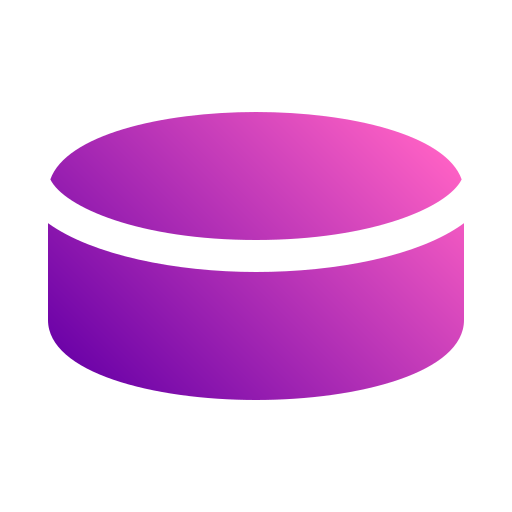 hockey puck Generic gradient fill icoon