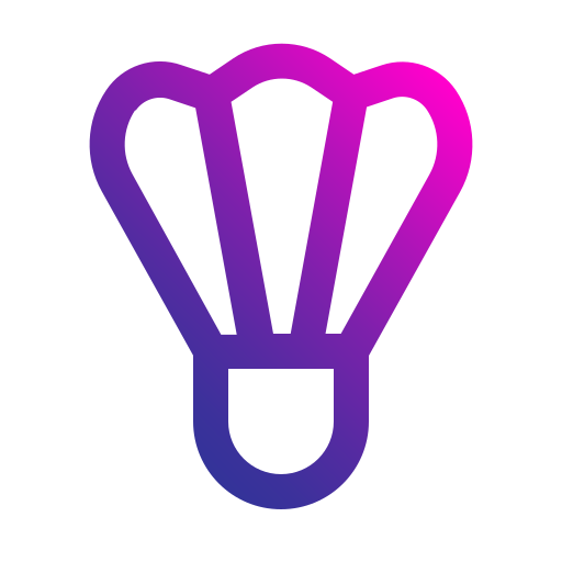 Shuttlecock Generic gradient outline icon