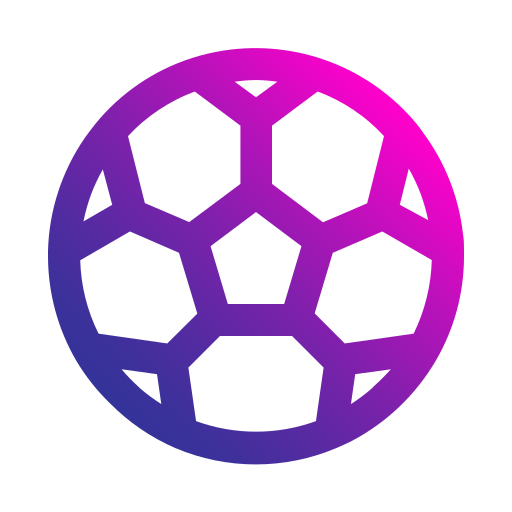 palla da calcio Generic gradient outline icona