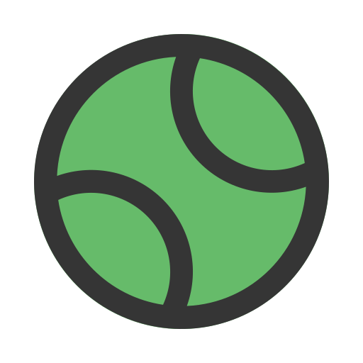 Теннисный мяч Generic color lineal-color иконка