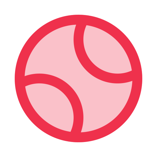 Tennis ball Generic color lineal-color icon