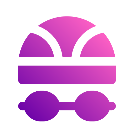 okulary pływackie Generic gradient fill ikona